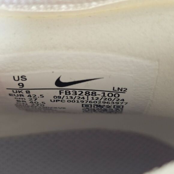 Nike Vapor Elite 1 Football Cleats White Metallic Silver Men’s Size 9 FB3288-100 - Picture 14 of 15